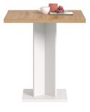 Esstisch Anton in Artisan Eiche und wei� K�chentisch 70 x 70 cm