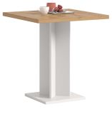 Esstisch Anton in Artisan Eiche und wei� K�chentisch 70 x 70 cm