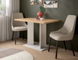 Esstisch Anton in Artisan Eiche und wei� K�chentisch 110 x 70 cm