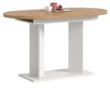 Esstisch Anton in Artisan Eiche und wei� K�chentisch ausziehbar 130 - 170 x 70 cm