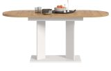 Esstisch Anton in Artisan Eiche und wei� K�chentisch ausziehbar 130 - 170 x 70 cm