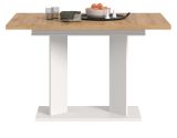 Esstisch Anton in Artisan Eiche und wei� K�chentisch ausziehbar 120 - 160 x 80 cm