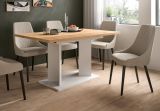 Esstisch Anton in Artisan Eiche und wei� Tisch ausziehbar 150 - 190 x 90 cm