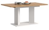 Esstisch Anton in Artisan Eiche und wei� Tisch ausziehbar 150 - 190 x 90 cm