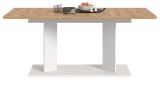 Esstisch Anton in Artisan Eiche und wei� Tisch ausziehbar 140 - 220 x 90 cm