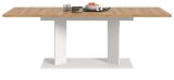 Esstisch Anton in Artisan Eiche und wei� Tisch ausziehbar 140 - 220 x 90 cm