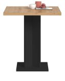 Esstisch Anton in Artisan Eiche und schwarz K�chentisch 70 x 70 cm
