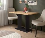 Esstisch Anton in Artisan Eiche und schwarz K�chentisch 110 x 70 cm