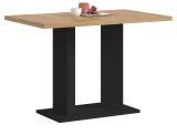 Esstisch Anton in Artisan Eiche und schwarz K�chentisch 110 x 70 cm