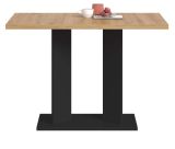 Esstisch Anton in Artisan Eiche und schwarz K�chentisch 110 x 70 cm