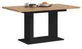 Esstisch Anton in Artisan Eiche und schwarz Tisch ausziehbar 150 - 190 x 90 cm