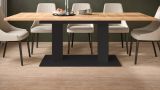 Esstisch Anton in Artisan Eiche und schwarz Tisch ausziehbar 140 - 220 x 90 cm