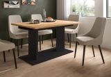 Esstisch Anton in Artisan Eiche und schwarz Tisch ausziehbar 140 - 220 x 90 cm
