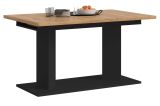Esstisch Anton in Artisan Eiche und schwarz Tisch ausziehbar 140 - 220 x 90 cm