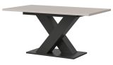 Esstisch Home-X in kaschmir und grau Tisch ausziehbar 150 - 190 cm