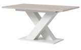 Esstisch Home-X in kaschmir und wei� Tisch ausziehbar 150 - 190 cm