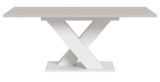 Esstisch Home-X in kaschmir und wei� Tisch ausziehbar 150 - 190 cm