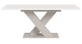 Esstisch Home-X in wei� und kaschmir Tisch ausziehbar 150 - 190 cm