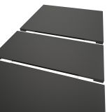 Esstisch Home-X in grau und kaschmir Tisch ausziehbar 150 - 190 cm