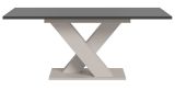 Esstisch Home-X in grau und kaschmir Tisch ausziehbar 150 - 190 cm