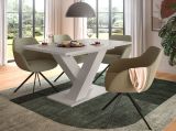 Esstisch Home-X in kaschmir Tisch ausziehbar 150 - 190 cm