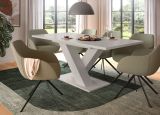 Esstisch Home-X in kaschmir Tisch ausziehbar 150 - 190 cm