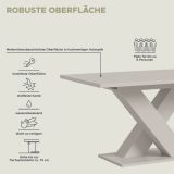 Esstisch Home-X in kaschmir Tisch ausziehbar 150 - 190 cm