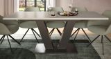 Esstisch Home-X in kaschmir und grau Tisch ausziehbar 150 - 190 cm