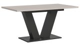 Esstisch Home-X in kaschmir und grau Tisch ausziehbar 150 - 190 cm