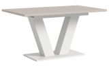 Esstisch Home-X in kaschmir und wei� Tisch ausziehbar 150 - 190 cm