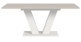 Esstisch Home-X in kaschmir und wei� Tisch ausziehbar 150 - 190 cm