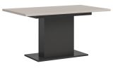 Esstisch Home-X in kaschmir und grau S�ulentisch ausziehbar 150 - 190 cm
