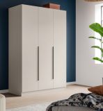 Kleiderschrank Swan in kaschmir Dreht�renschrank 3-t�rig 120 x 181 cm