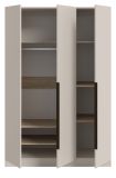 Kleiderschrank Swan in kaschmir Dreht�renschrank 3-t�rig 120 x 181 cm