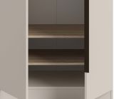 Kleiderschrank Swan in kaschmir Dreht�renschrank 4-t�rig 160 x 181 cm