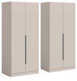 Kleiderschrank Swan in kaschmir Dreht�renschrank 4-t�rig 160 x 181 cm