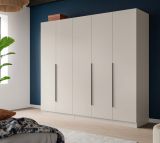Kleiderschrank Swan in kaschmir Dreht�renschrank 5-t�rig 200 x 181 cm