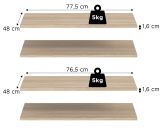 Kleiderschrank Swan in kaschmir Dreht�renschrank 5-t�rig 200 x 181 cm