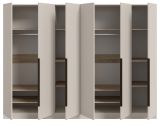 Kleiderschrank Swan in kaschmir Dreht�renschrank 6-t�rig 240 x 181 cm