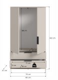 Kleiderschrank Swan in kaschmir W�scheschrank 2-t�rig 80 x 140 cm