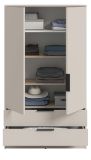 Kleiderschrank Swan in kaschmir W�scheschrank 2-t�rig 80 x 140 cm