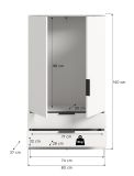 Kleiderschrank Swan in wei� W�scheschrank 2-t�rig 80 x 140 cm