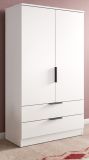 Kleiderschrank Swan in wei� W�scheschrank 2-t�rig 80 x 140 cm