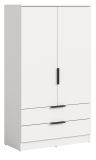 Kleiderschrank Swan in wei� W�scheschrank 2-t�rig 80 x 140 cm
