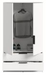 Kleiderschrank Swan in wei� W�scheschrank 2-t�rig 80 x 140 cm