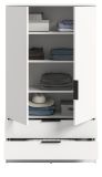 Kleiderschrank Swan in wei� W�scheschrank 2-t�rig 80 x 140 cm