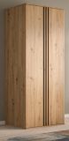 Kleiderschrank Bj�rke in Artisan Eiche und grau Dreht�renschrank 2-t�rig 80 x 192 cm