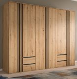 Kleiderschrank Bj�rke in Artisan Eiche und grau Dreht�renschrank 6-t�rig 240 x 192 cm