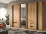 Kleiderschrank Bj�rke in Artisan Eiche und grau Dreht�renschrank mit Spiegel 280 x 192 cm