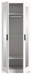 Kleiderschrank Jondal in wei� Dreht�renschrank mit Spiegel 2-t�rig skandinavisch 80 x 194 cm